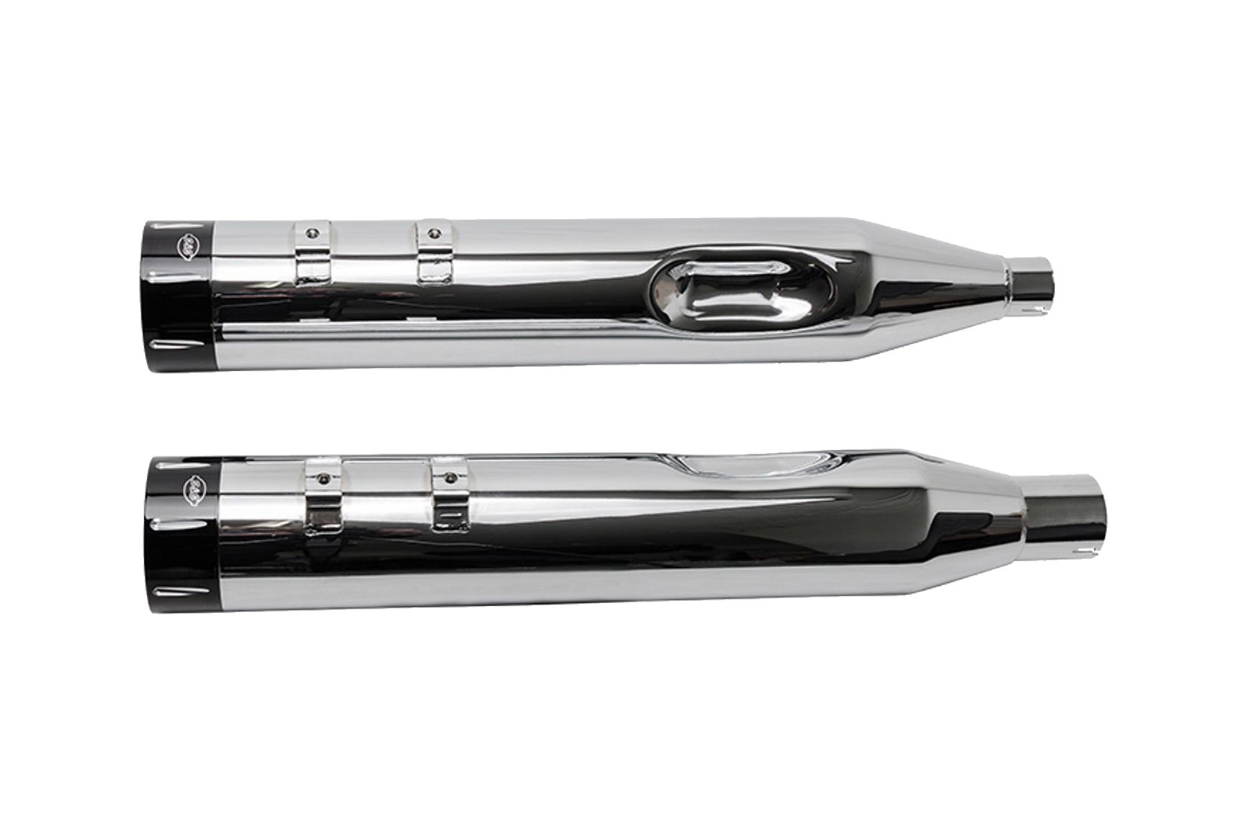S&S Cycle エスアンドエスサイクル スリップオン トレーサー CHR/BLK M8 Touring 17-22 550-0668