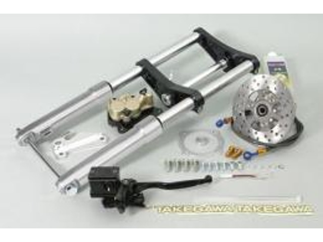 SP武川 SPタケガワ φ27フロントフォークキット(ノーマル折りたたみハンドル/タイプ2/ディスク) 06-01-0115
