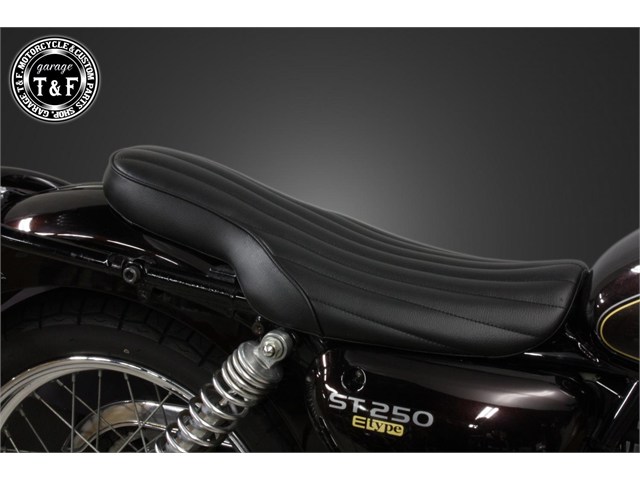 在庫有り Garage T&F ティーアンドエフ ST250E　ショートフラットシート(バーチカル) 7120304｜OCC　netshop