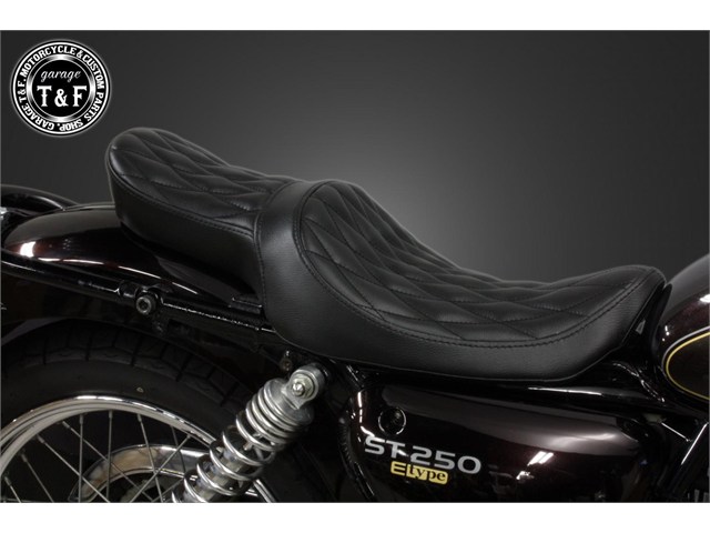 在庫有り Garage T&F ティーアンドエフ ST250E ツーリングシート(ダイヤ) 7120327|OCC netshop