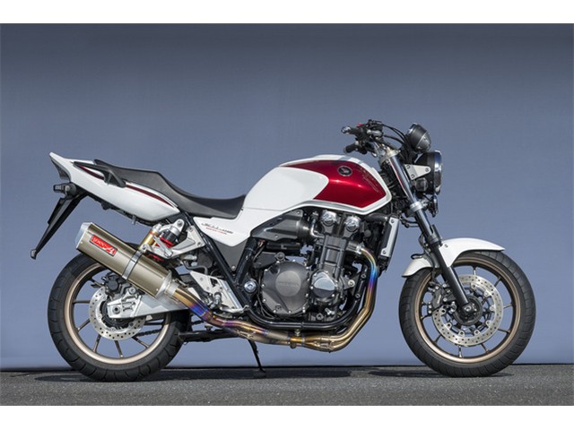 Yamamoto ヤマモトレーシング マフラー 14～17 CB1300SF TI4-2-1 DOWN TYPE-SA ゴールド 2014年～2017年 11314-21SAG