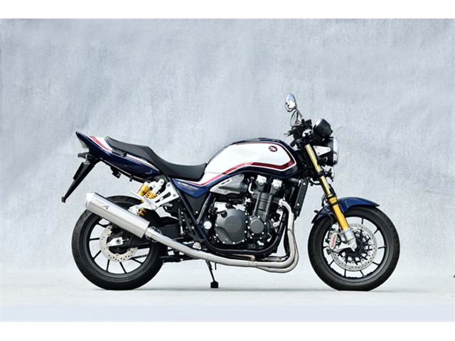 Yamamoto ヤマモトレーシング マフラー 21～ CB1300SF（8BL） TI4-1 DOWN オーバル 2021年～ 11321-11TON