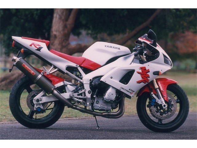 Yamamoto ヤマモトレーシング マフラー YZF R-1 TI4-2-1 カーボン 1998年～2001年 21003-21TCB