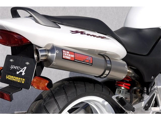Yamamoto ヤマモトレーシング マフラー HORNET250 SUS SLIP-ON SINGLE チタン 10253-01NTB
