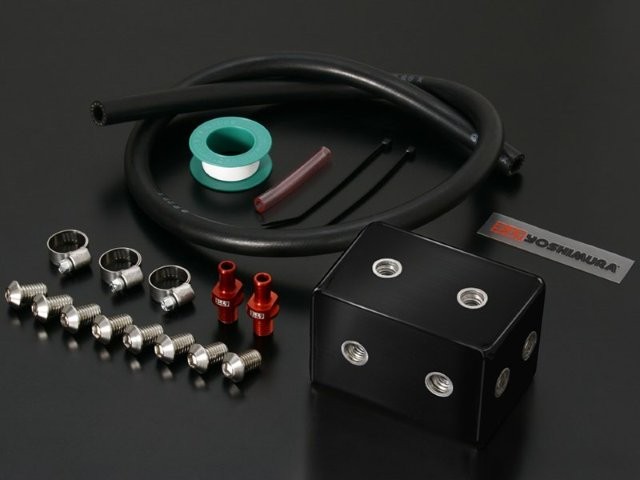 YOSHIMURA ヨシムラ ユニバーサルオイルキャッチタンクASSY(BK) 535-000-1001｜OCC　netshop