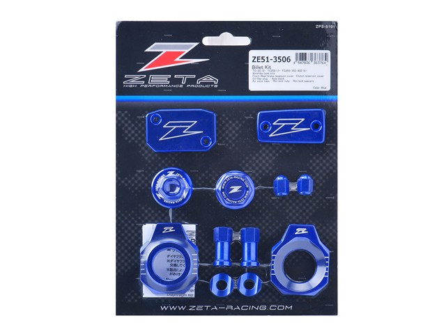 在庫有り ZETA ジータ ビレットキット BLUE HQV.TC125 FC250-450 16- ZE51-3506