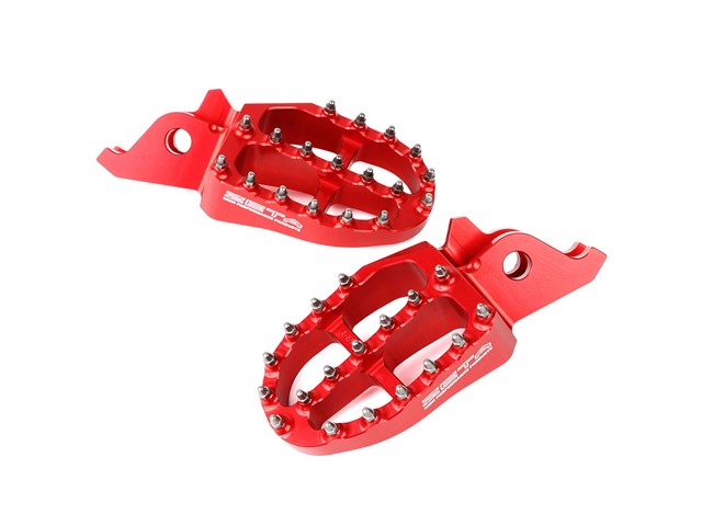 在庫有り ZETA ジータ アルミフットペグ RED CRF250/450,CRF250L/M ZE93-1022|OCC netshop