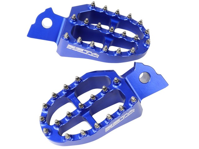 在庫有り ZETA ジータ アルミフットペグ BLU YZF250/450,YZ125/250 ZE93-1623｜OCC　netshop
