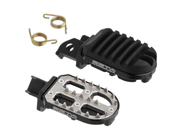 在庫有り ZETA ジータ Advフットペグ BLK SEROW250'04- ZE93-0150｜OCC　netshop