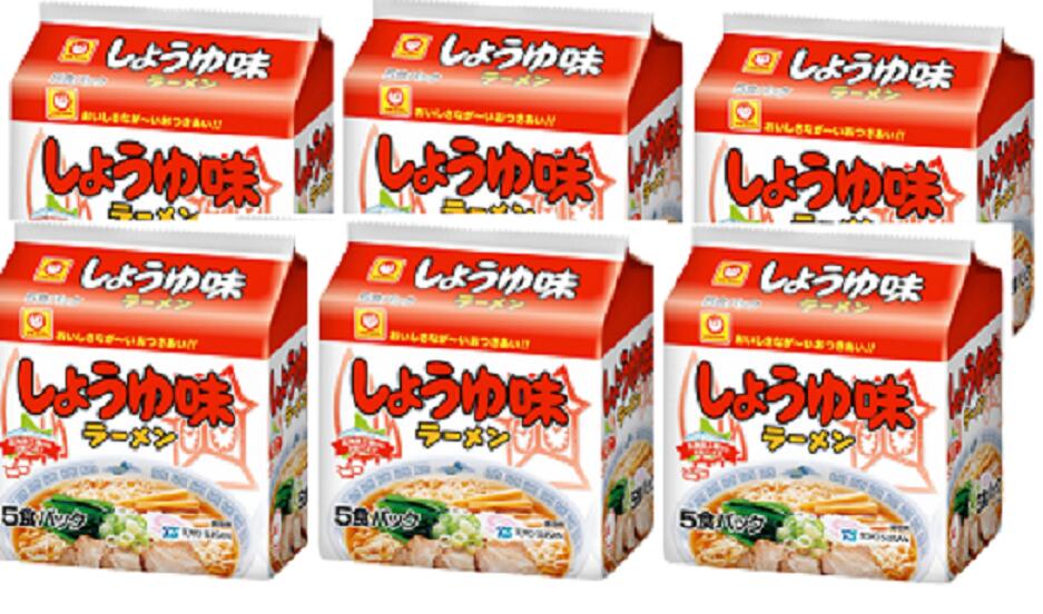 楽天市場】送料無料 東洋水産 マルちゃん しょうゆ味ラーメン 5