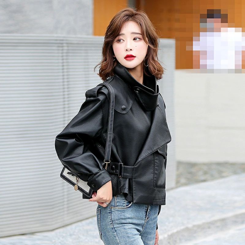 レザージャケット レディース PU ジャケット 秋冬 韓国 革ジャン 合成皮革 レザー ライダースジャケット ライダース 細身 カジュアル バ 6,660円