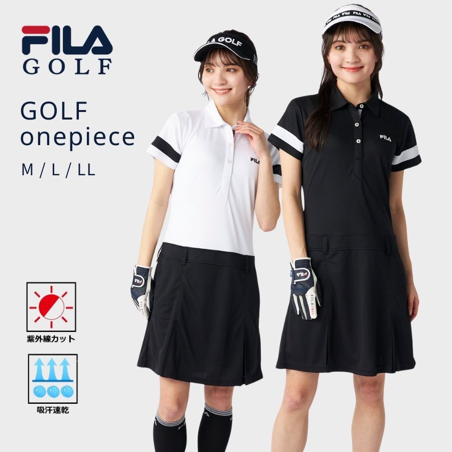 楽天市場】ワンピース ゴルフウェア レディース 半袖 FILAGOLF