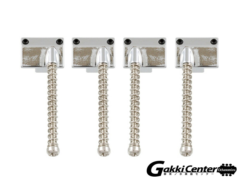 Allparts Set of 4 Saddles for Omega and Badass Bass Bridge Chrome 6052