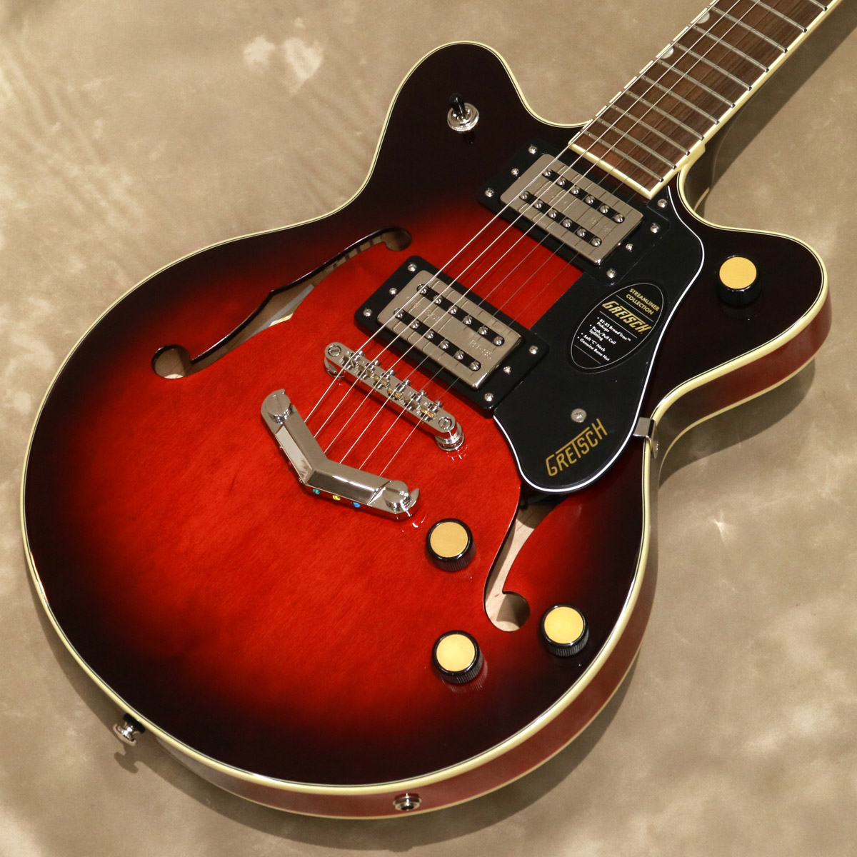 Gretsch ( グレッチ )G2655 Streamliner Center Block Jr. Double-Cut with V-Stoptail, Claret Burst [S/N: IS251008752]