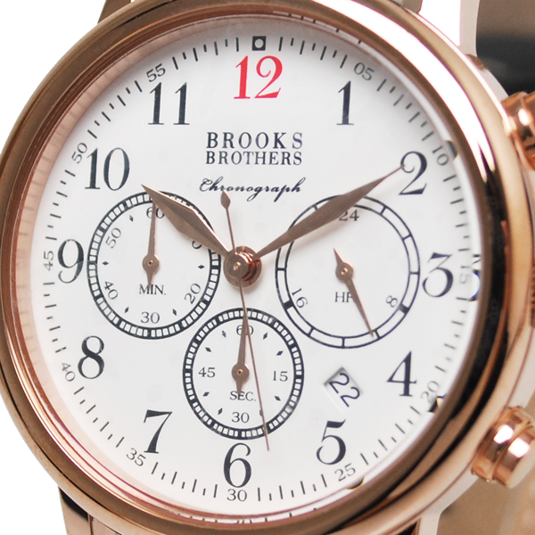【楽天市場】ブルックスブラザーズ 腕時計 BROOKS BROTHERS クロノグラフ クオーツ式 ウォッチ 本革 レザーベルト 時計