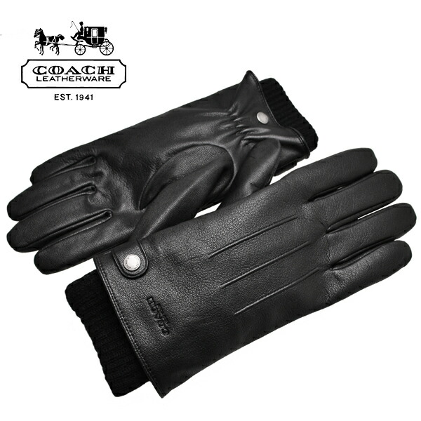 楽天市場 コーチ メンズ 手袋 Coach Mens レザー 本革 3way グローブ 黒 ブラック F541 Blk 3 In 1 Leather Glove アウトレット 送料無料 Calimart カリマート