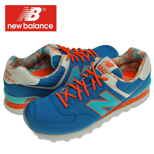 楽天市場 New Balance Ml574 ニューバランス スニーカー メンズ ランニング シューズ アイランドパック ブルー オレンジ Ml574ibl 海外限定 Calimart カリマート