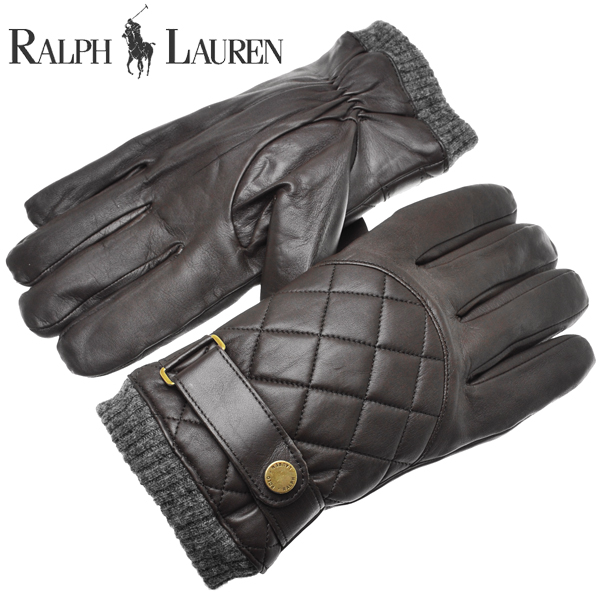 【楽天市場】ラルフローレン 手袋 レザー 本革 キルティング レーシング グローブ POLO RALPH LAUREN ポロ メンズ ブラウン