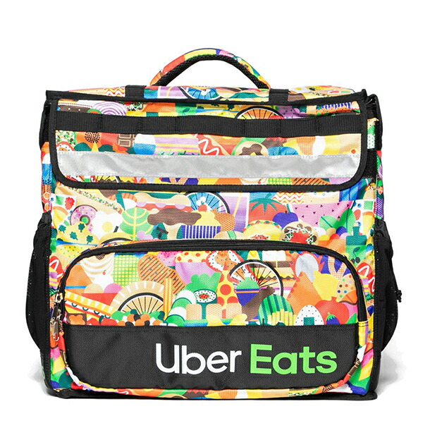 ウーバーイーツ バックパック Uber Eats Delivery Bag 宅配バッグ 保冷 保温 リュックサック 海外限定 アーティストデザイン  Melanie｜calimart（カリマート）