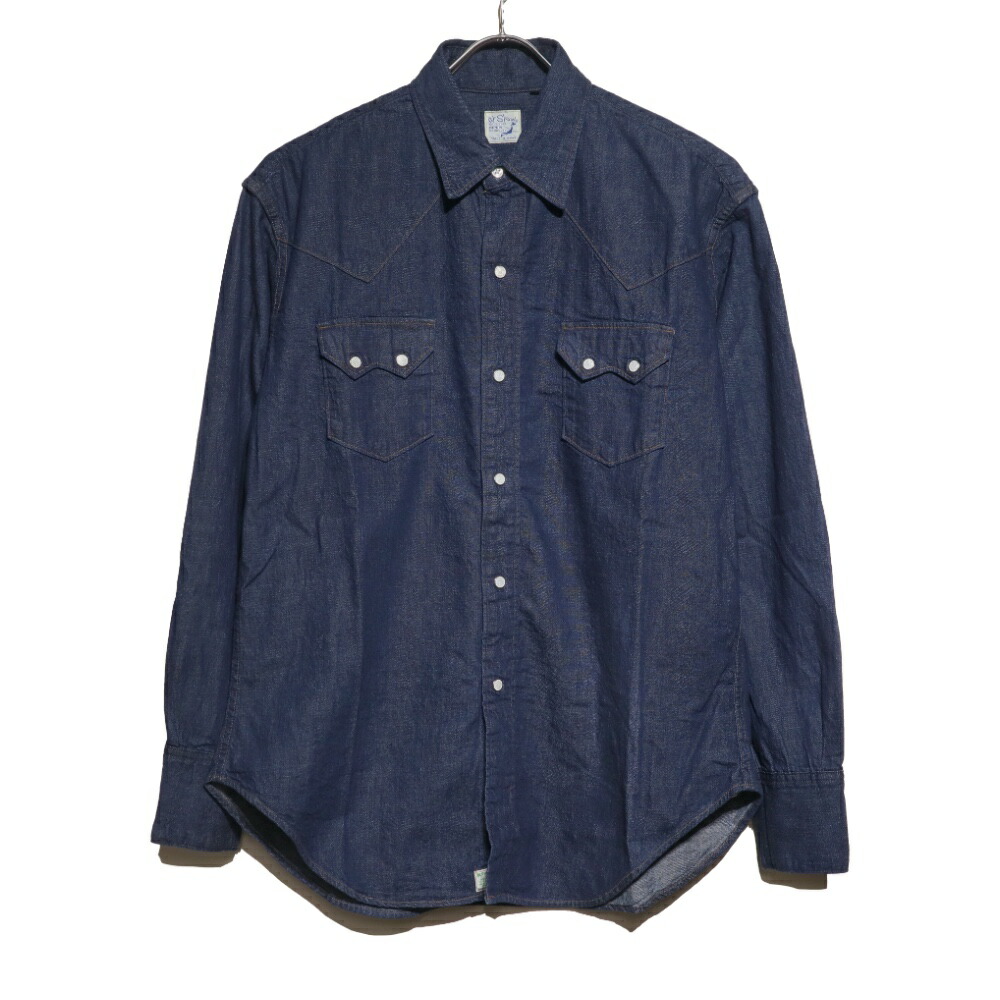 orSlow(オアスロウ)Western Denim Shirts One Wash デニム ウェスタン シャツ【01-8124-81】｜OCRES