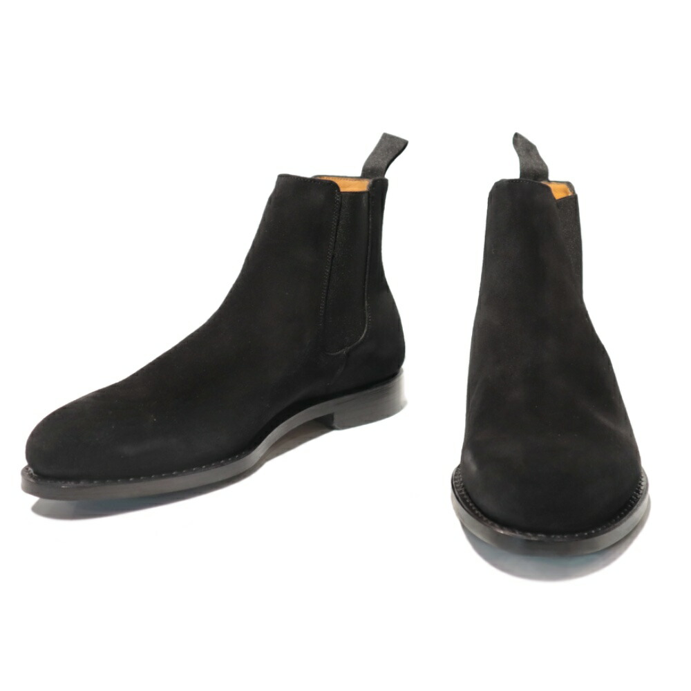 JALAN SRIWIJAYA(ジャラン スリウァヤ) スエードレザー サイドゴアブーツ ハーフラバー ソール ブラック 