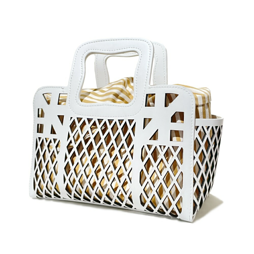 【極美品】　Anita Bilardi SHOPPING APE SMALL 白 楽天市場】Anita Bilardi アニタビラルディ ハンドバッグ