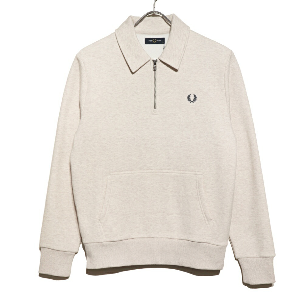 FRED PERRY(フレッドペリー)Mens Half Zip Fleece Back Sweatshirt メンズ ハーフジップ フリースバック トレーナー【M8637】