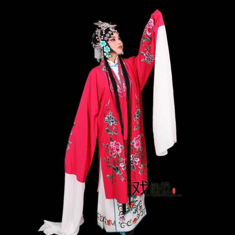 中国 踊り 御召しもの レディース 羽織 水袖 スコート 髪の毛付属品 ウイッグ 仕かける 京劇 黄梅戯 花旦 レトロ 演戯 公演 花柄 刺しゅう 白 さくら色 黒 無償性大きさ