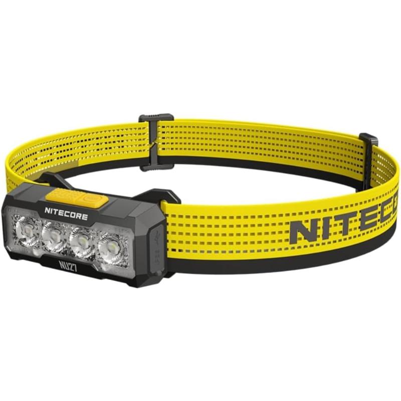 Nitecore NU27 前照灯 USB-C申し受ける式 600lm 超軽さ 複数形色気温(CW/NW/WW) アウトドア