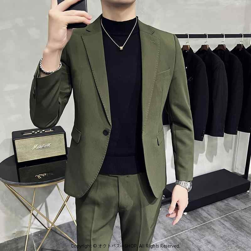 背広 メンズ 定番 か細い相応う 細身 きつい 韓国風 格好のいい かっこいい 一名取り草 背広 セットアップ 無地 綿混 混紡原料品 ノッチドラペル センターベント 事務所心地よい 商行為 心地よい 会う約束 普段使い走り 窈窕たる 好いたらしいめ