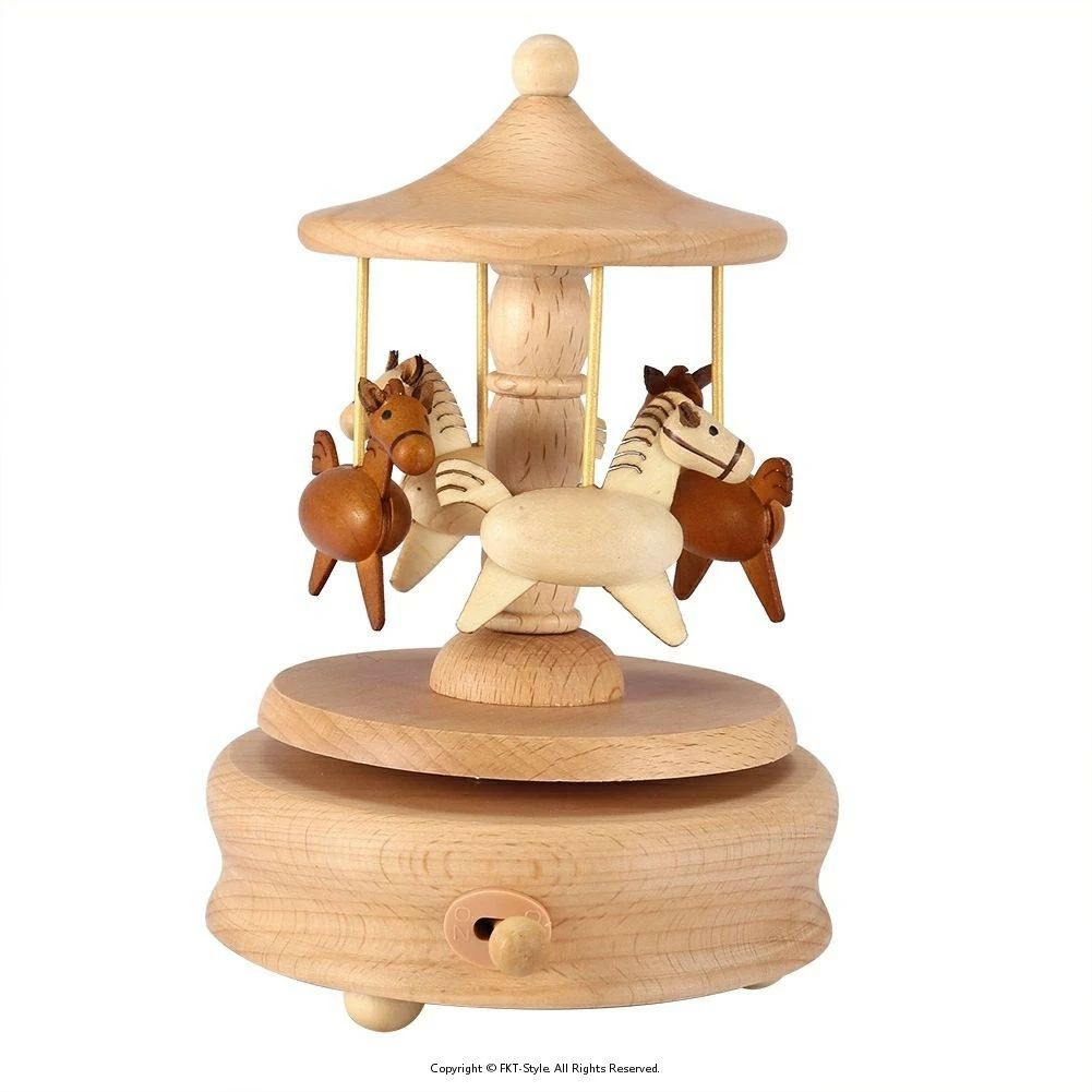 楽天市場】クラシック カルーセル回転木馬オルゴール LEDライト