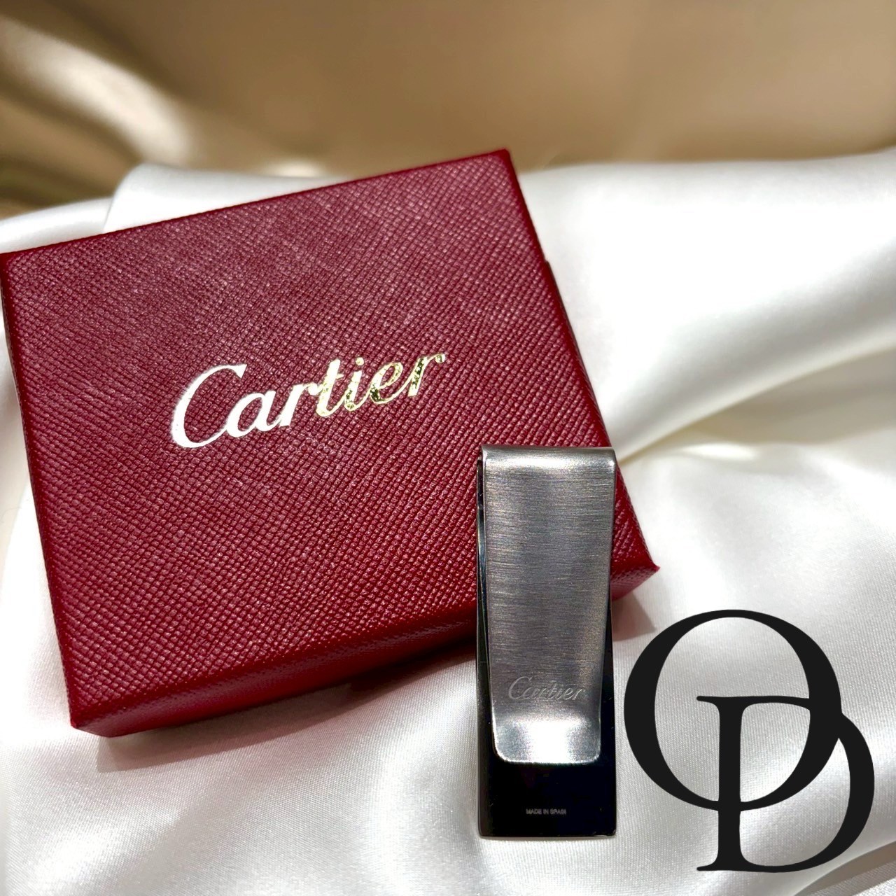 楽天市場】カルティエ マネークリップ シルバーカラー ド カルティエ