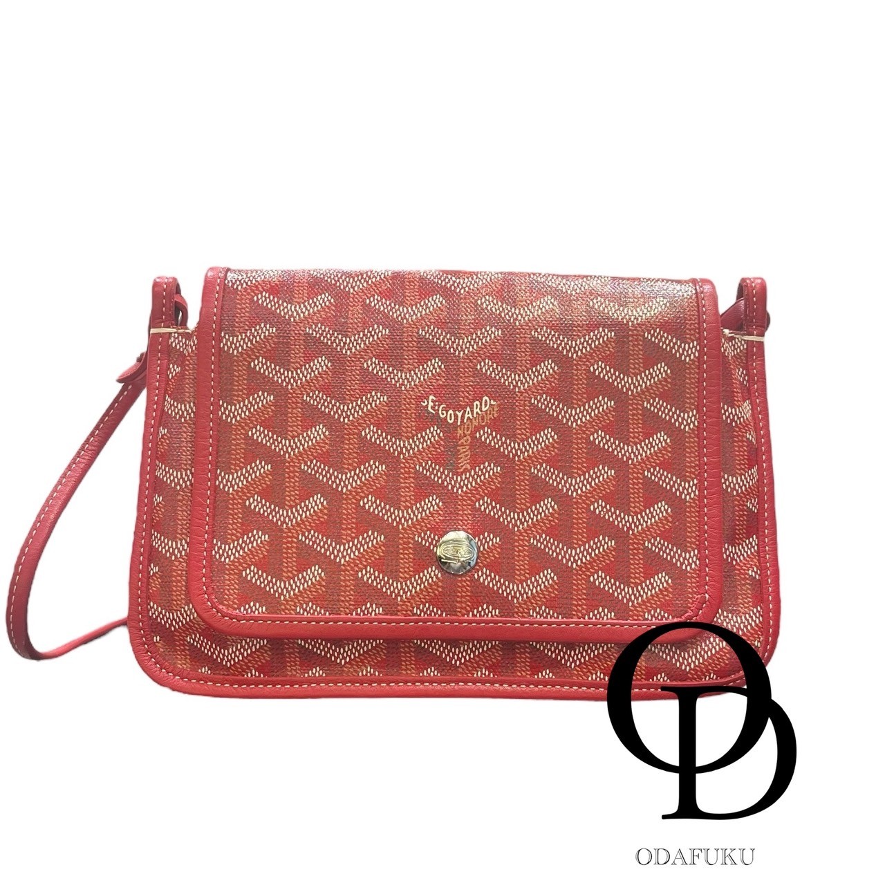 【中古】ゴヤール Goyard プリュメ PVC レッド ショルダーバッグ polyvinyl chloride red 美品|ODAFUKU 店