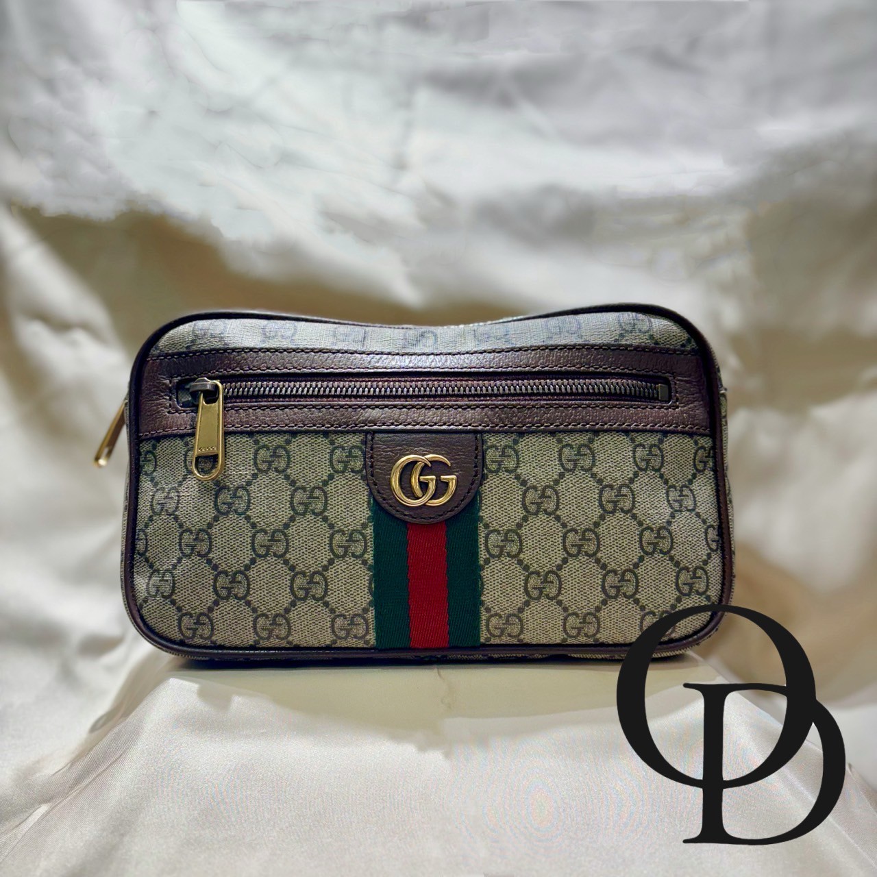【中古】【美品】Gucci  グッチ 574796  オフィディア スモール 胴締めうしろ側 Ophidia small belt bag 美品