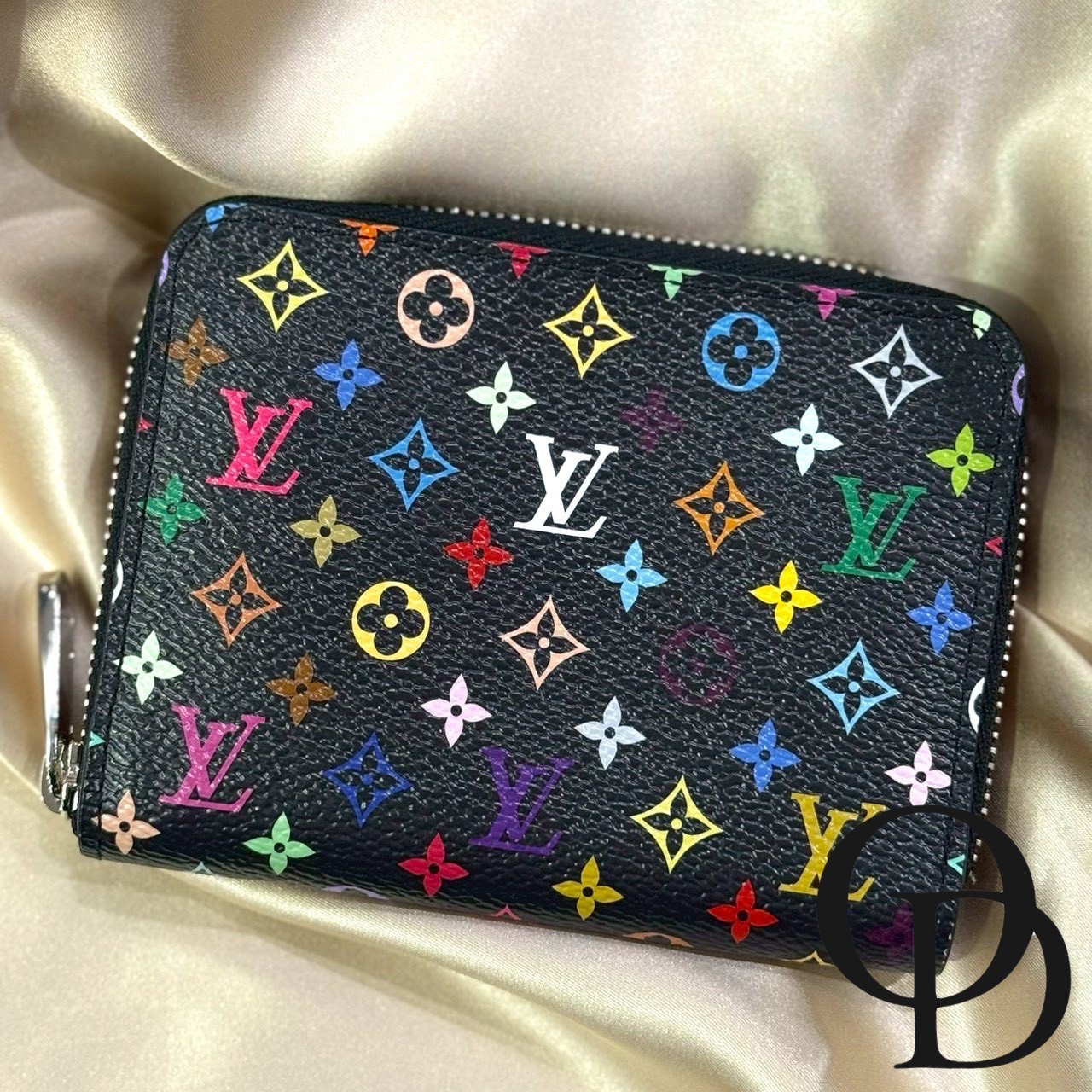 【中古】【美品】LOUIS VUITTON ルイヴィトン M13409 モノグラム マルチ色合い ジッピー・コインパース  Monogram Multicolore Zippy Coin Purse 村上隆共同研究 Takashi Murakami Collaboration