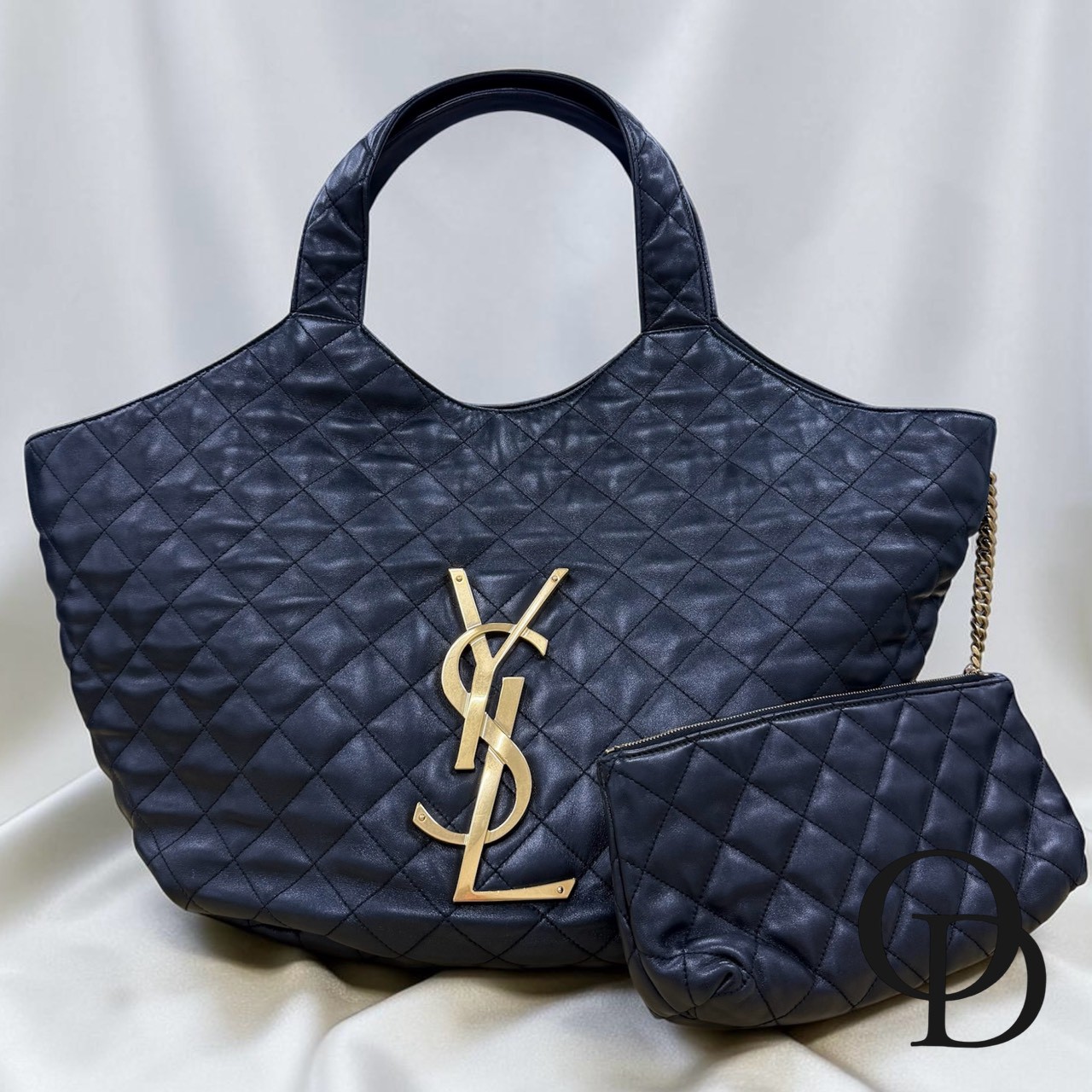 【中古】サンローラン Saint Laurent 698651 イカールマキシ 買い出し御徒面子 黒いこと ICARE Maxi Shopping Bag Black