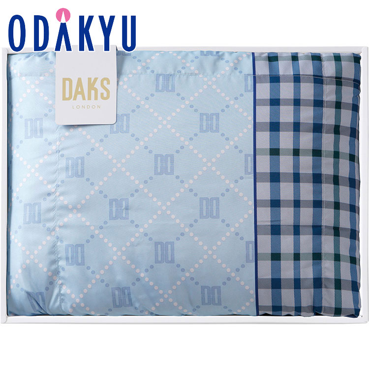 差し上げ物 御祭り ［ DAKS ］ 洗える綿毛肌掛けふとん 青み ｜7-10日座標軸でのお届け※沖縄・離島へは届不可(A)