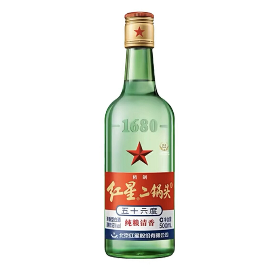 【北京が産んだ有名白酒】北京紅星二鍋頭　アルコードシュ（56度） 500ml① 楽天市場】550ml瓶 北京紅星二鍋頭（56℃） 550ml瓶 紅高粱