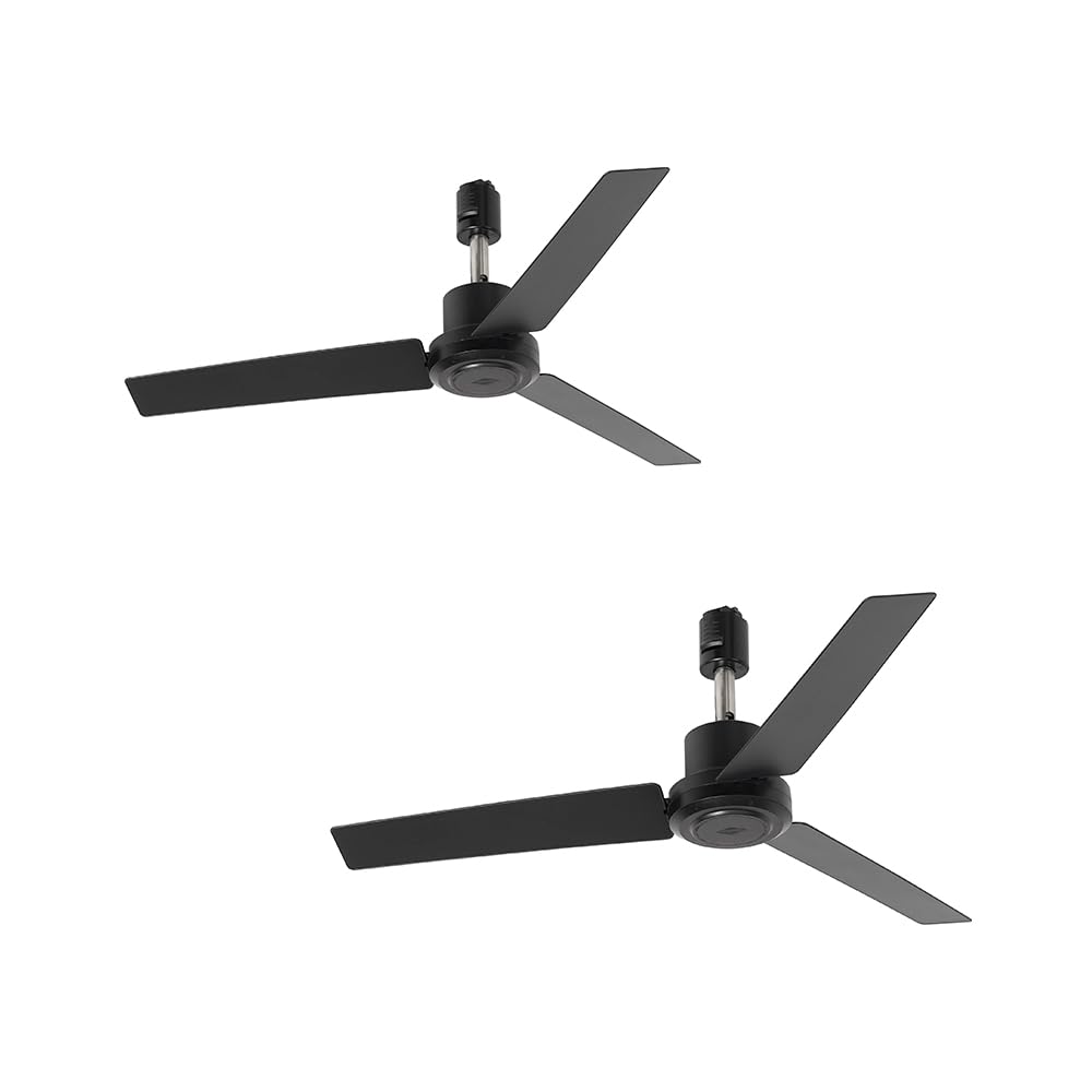 【貨物輸送無料】 2台書き割り DUCT RAIL FAN DC plus 50 導管軌跡 サーキュレーターファン 空気の状態循環過程 パウダーコンパクト 2台書き割り BK