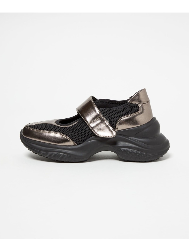 ＜SY＞ベルクロメリージェーン スニーカー75&uarr; SY UNITED ARROWS オデット エ オディール シューズ・靴 スニーカー ブラック シルバー【送料無料】[ Fashion]｜ODETTE E ODILE
