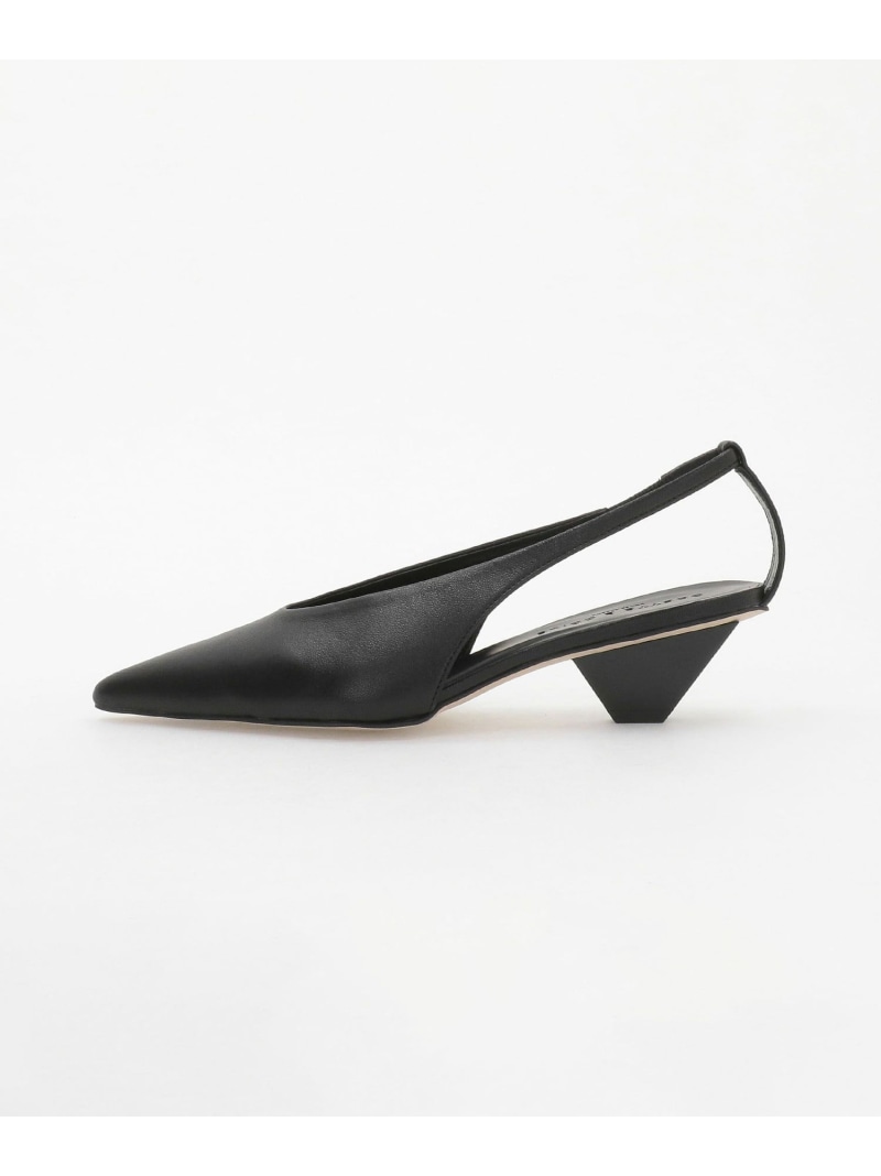 トラペーズヒール バックベルトパンプス45↑ ODETTE E ODILE オデット エ オディール シューズ・靴 パンプス 黒いこと ベージュ【貨物輸送無料】[ Fashion]