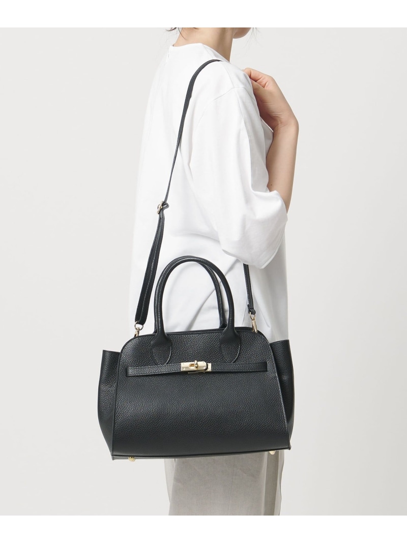 【SALE／50%OFF】＜AULENTTI＞ SQE BAG ODETTE E ODILE オデット エ オディール 御徒面子 ショルダーバッグ 黒いこと ベージュ【RBA_E】【貨物輸送無料】[ Fashion]