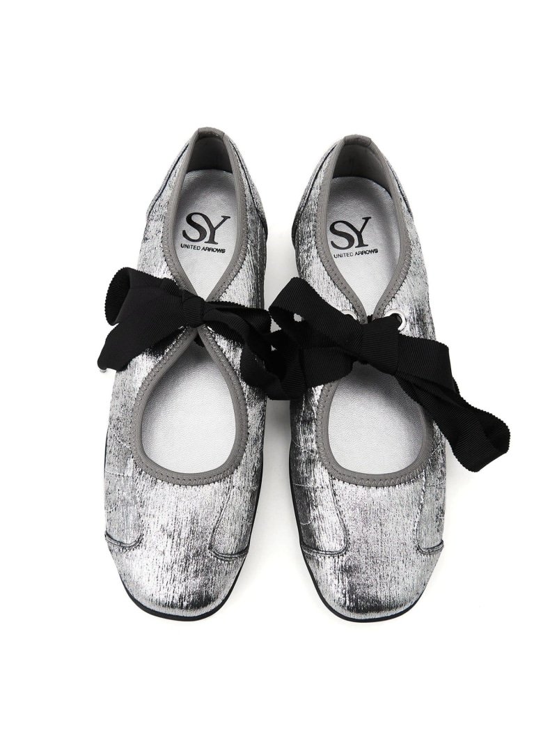 ＜SY＞リボンソフト フラット20●↑ SY UNITED ARROWS オデット エ オディール シューズ・靴 バレエシューズ ピンク ブラック ゴールド シルバー【送料無料】[ Fashion]