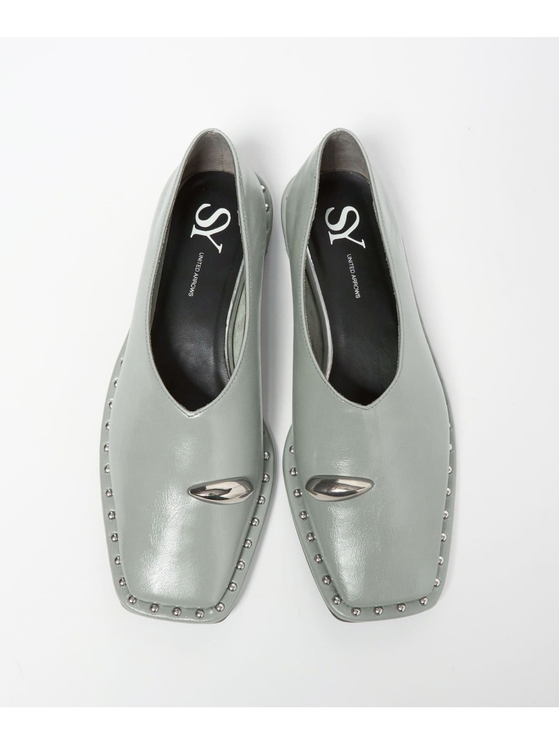 ＜SY＞サムリングスクエア フラット15↑ SY UNITED ARROWS オデット エ オディール シューズ・靴 パンプス ベージュ ブラック シルバー【送料無料】[ Fashion]