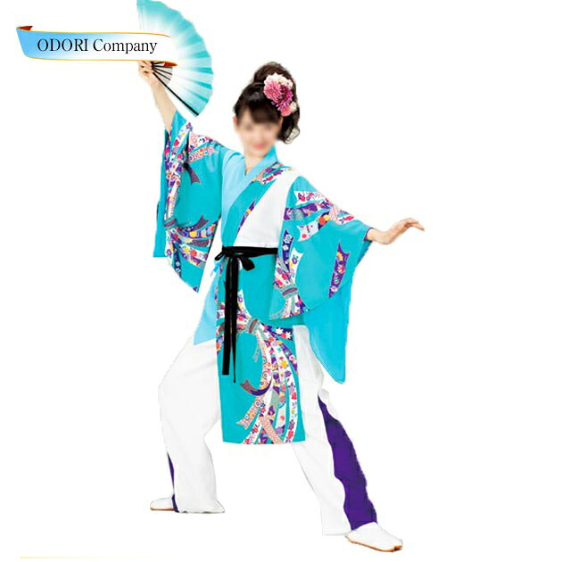 よさこい お召しもの レディース お上さん 成年者 長袢天 今めかしい