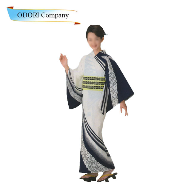 浴衣 仕立て上がり ゆかた 女性用 青海波|ODORI Company 店