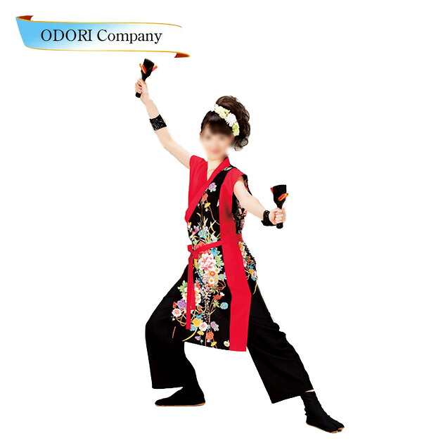 よさこい 衣装 コスチューム 祭 赤 黒系 衣裳｜ODORI　Company　店