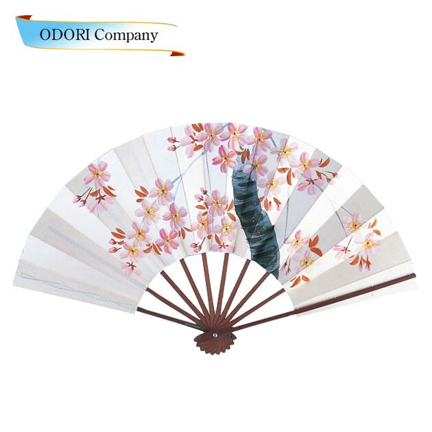 楽天市場】舞扇子 黒塗竹 9寸5分 しだれ桜 京舞台 : ODORI