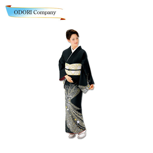 踊り衣装 着物 優美 単衣仕立上り洗える着物 訪問着 緑｜ODORI　Company　店
