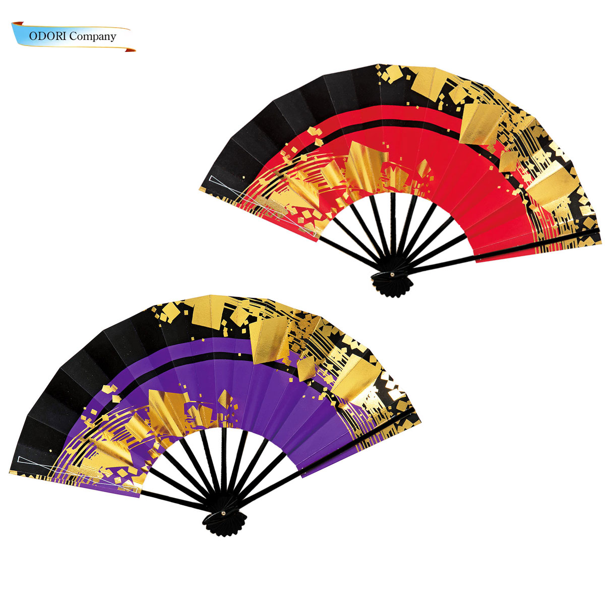 楽天市場】舞扇子 扇子 踊り用 日本舞踊 9寸5分 天地褄金ノギちらし 赤